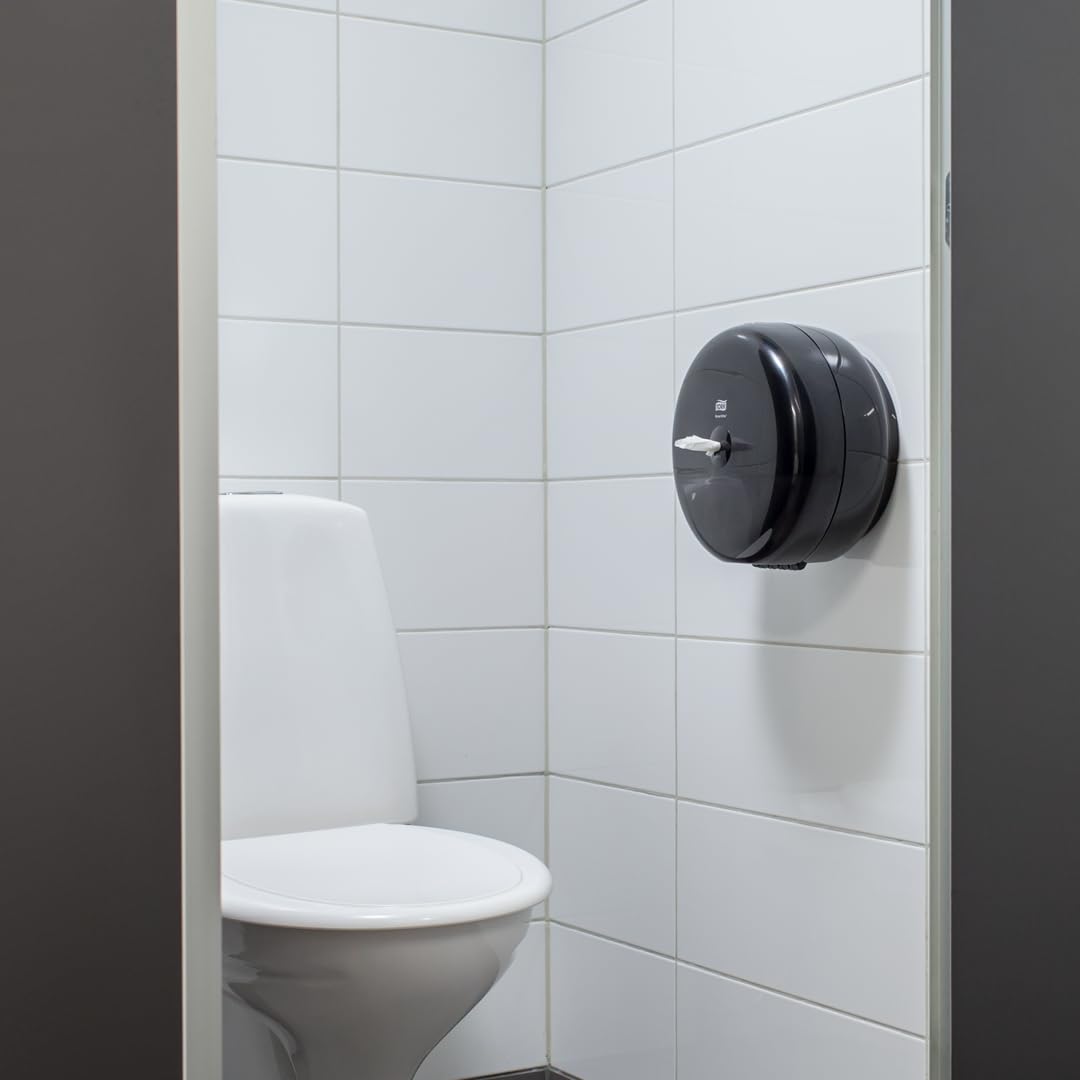 Tork SmartOne Mini Dispensador de Papel Higiénico Negro T9 681008 Alta Capacidad