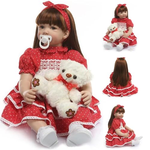 ZIYIUI Poupée Reborn Fille 24 Pouces
