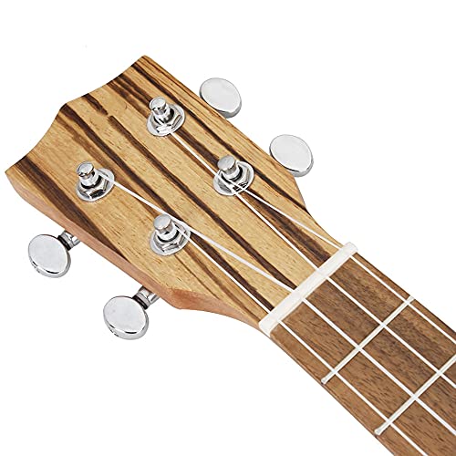 WGOEODI Ukulélé, ukulélé en Bois de zèbre à 4 Cordes, Ensemble de Mini Guitare Soprano, avec Instrument de Musique Gig… - Les Beatles, Paul McCartney, John Lennon, RIngo Starr, George Harrison WGOEODI Ukulélé, ukulélé en Bois de zèbre à 4 Cordes, Ensemble de Mini Guitare Soprano, avec Instrument de Musique Gig… – Image 6