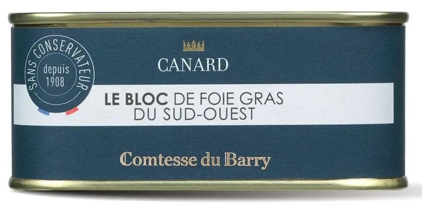 Comtesse du Barry - (Géographique Protégée IGP) Duck Foie Gras Block - 7.40oz Tin