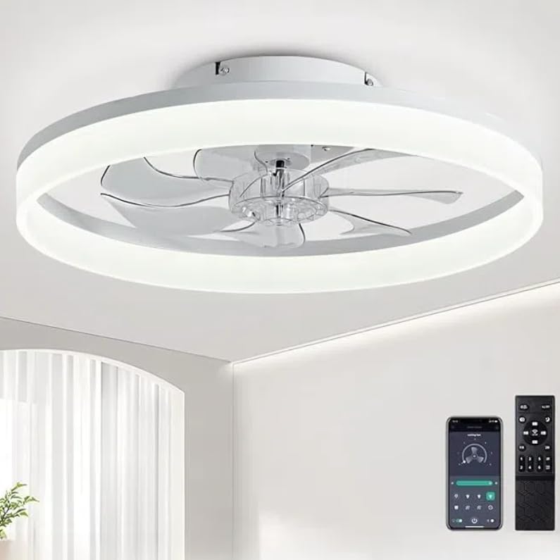 Petit ventilateur de plafond LED 40CM avec lumière pour une utilisation