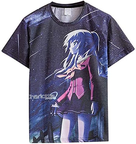 Amazon シャーロット Charlotte フルカラー Tシャツ 友利奈緒 ２xl アニメ 萌えグッズ 通販