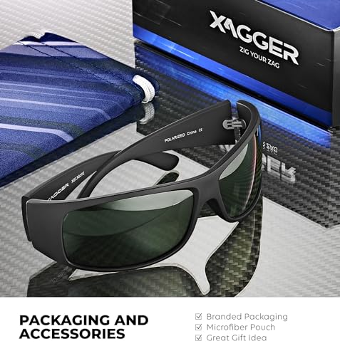 Image of Sports Polarized Sunglasses for Men Wrap Around TR90 Frame Sun Glasses