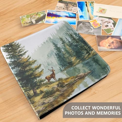 Álbum de fotos ALAZA con cubierta de poliuretano, diseño de tres anillos, para bodas, viajes y recuerdos familiares miniatura 4