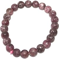 Vista 21 de Jet International New Round Beads Stretch Bracelet Natural Genuine Gift