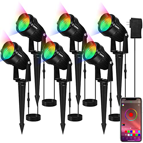 Remon Outdoor Smart Rgb Landscape Lights, 30W Low Voltage Remote Control Waterproof Spotlight For Garden Yard Patio Lawn Pathway Party #TOP19