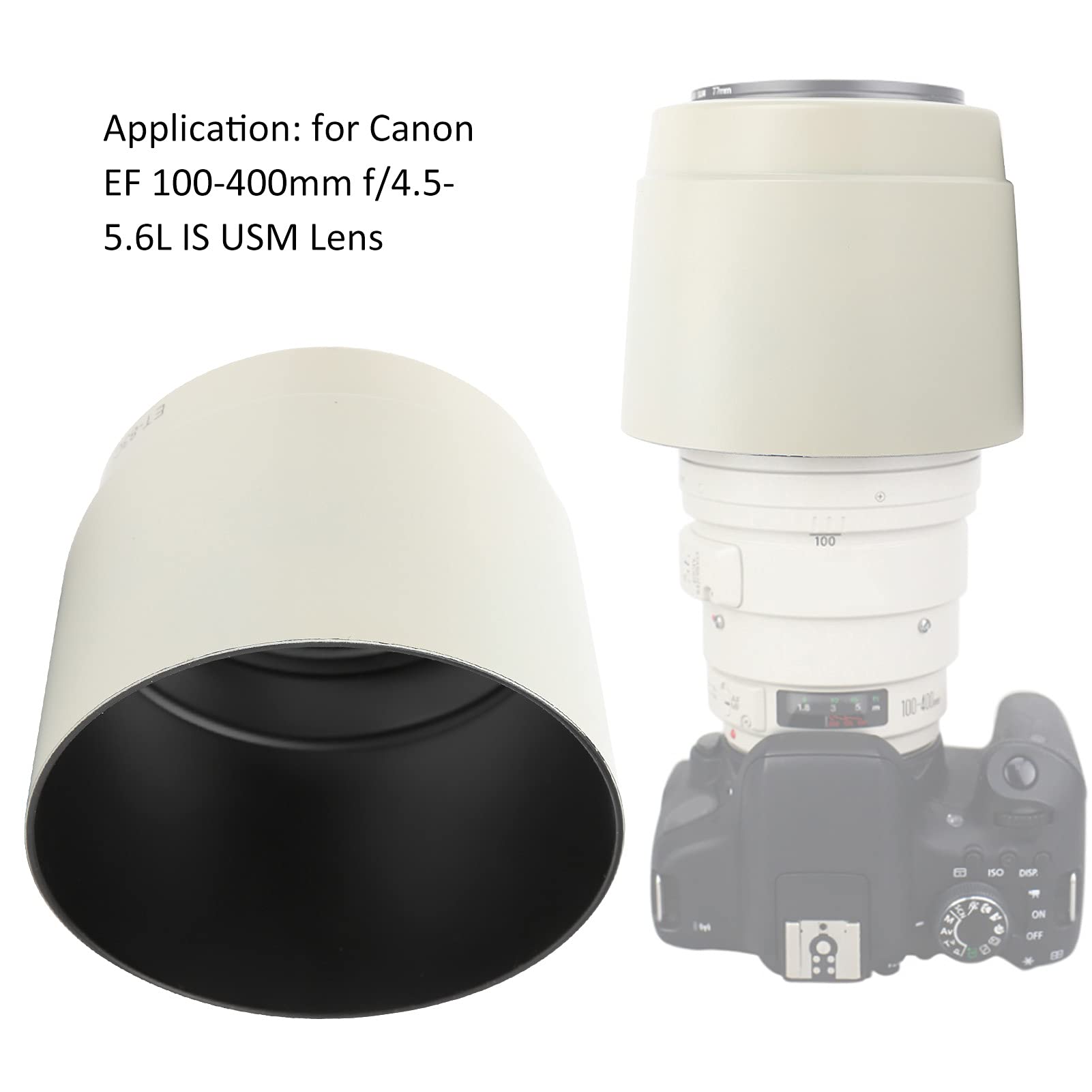 ABS Lens Hood, ABS Material for Lens Accessories for Photographers for Camera Lens Assist for Photography Tools