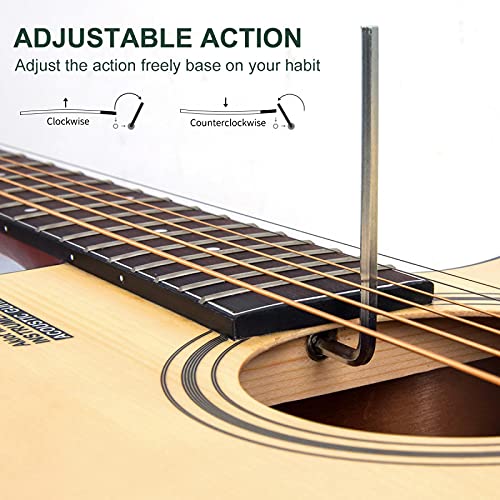 KEPOHK Guitare acoustique épicéa pleine taille 41 pouces pour étudiant et débutant avec sac de transport Tuner sangle… - Les Beatles, Paul McCartney, John Lennon, RIngo Starr, George Harrison KEPOHK Guitare acoustique épicéa pleine taille 41 pouces pour étudiant et débutant avec sac de transport Tuner sangle… – Image 8