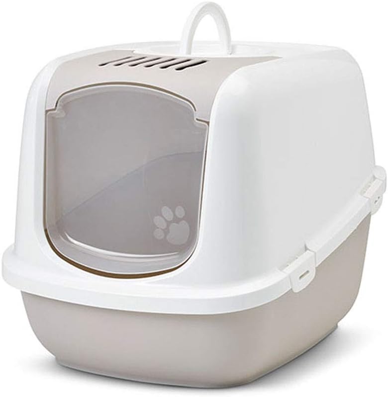 XXL Cat toilet NESTOR JUMBO white-grey specifically for large Cat ...