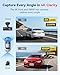REDTIGER F7N 4K Dual Dash Cam, 5.8GHz WiFi-20 MB/s Fast Transfer, 64GB Card, Front 4K/2.5K and Rear 1080P Dash Camera for Cars with 3.18'' Screen, Precise GPS, Parking Monitor, Support 256GB Max