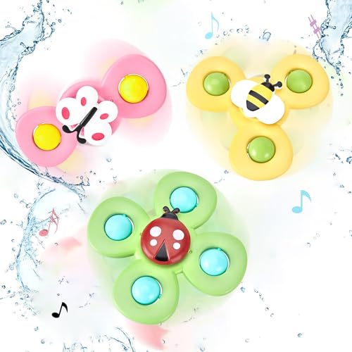 Amazon Brand - Jam & Honey 2 in 1 Fidget Spinner | Suction Spinner Toy for Baby | Popit Toy | Great Birthday Gift | Toys for Kids | Return Gift for Kids | Bug Design (3 Pcs) (B0CRGQLNNH) Amazon Price History, Amazon Price Tracker