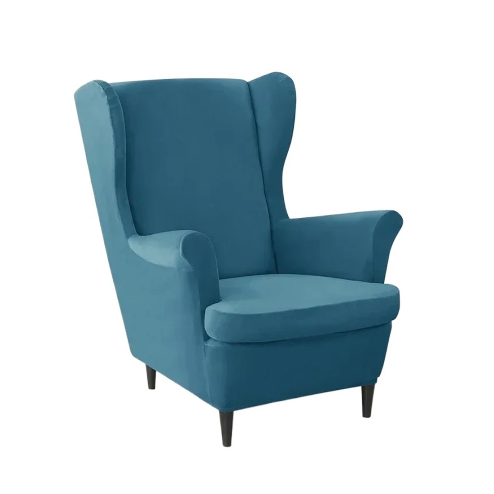 GCYEIDMA Wing Chair Slipcover 2pcs/set Wingback Chair Covers Removable Wing Armchair Cover with Seat Cushion Elastic Sofa Slipcovers Living Room(A9 Wingchair Cover)