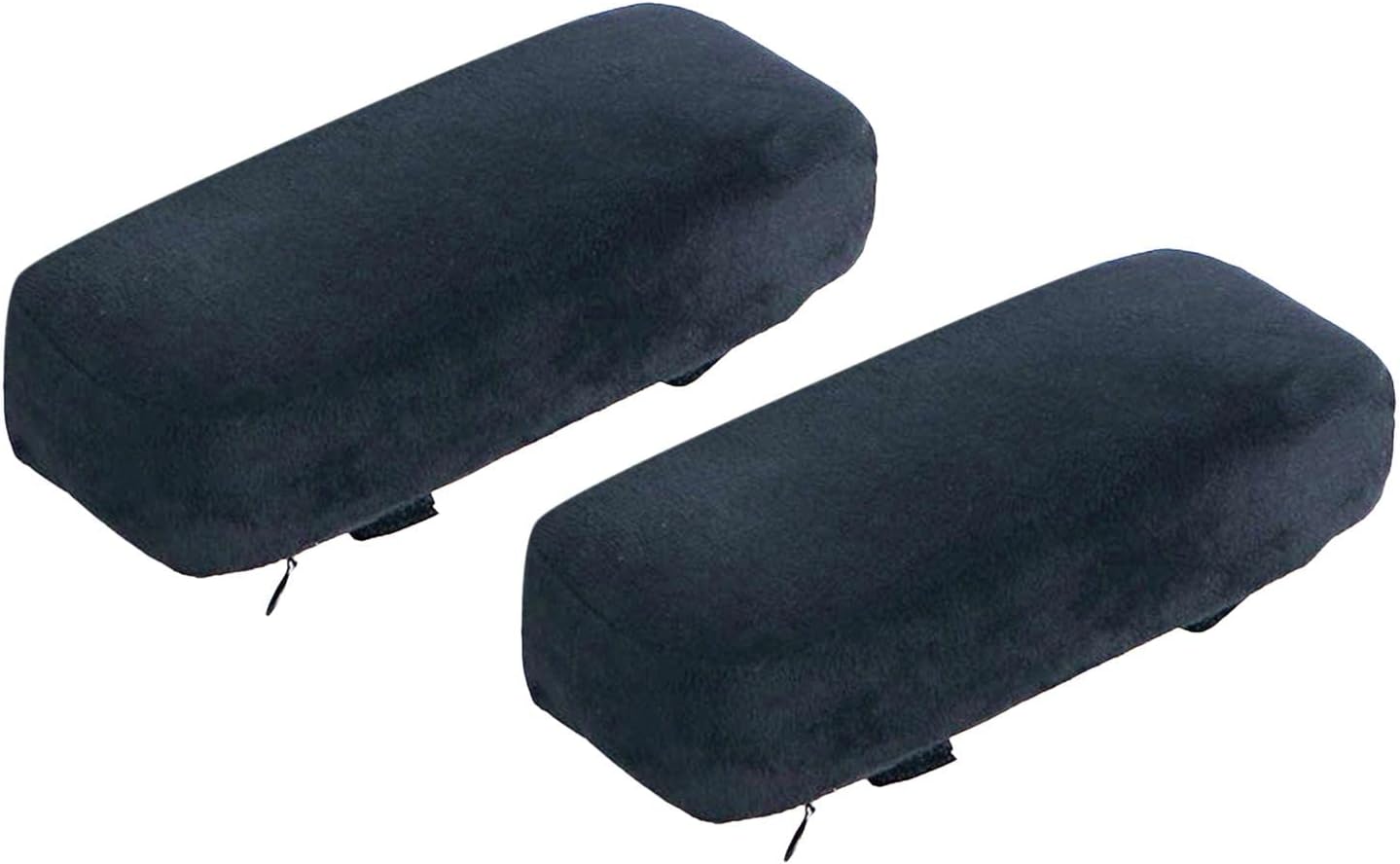 2 X Memory Foam Armrest Cushion Pad Chair Mat Elbow Rest Pillow Black