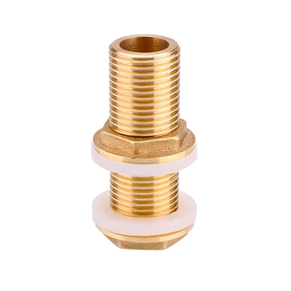 Conector de unión de tubería de latón roscado completo macho BSP de 1/4", 3/8", 1/2" y 3/4", tamaño BSP3I4 L 10