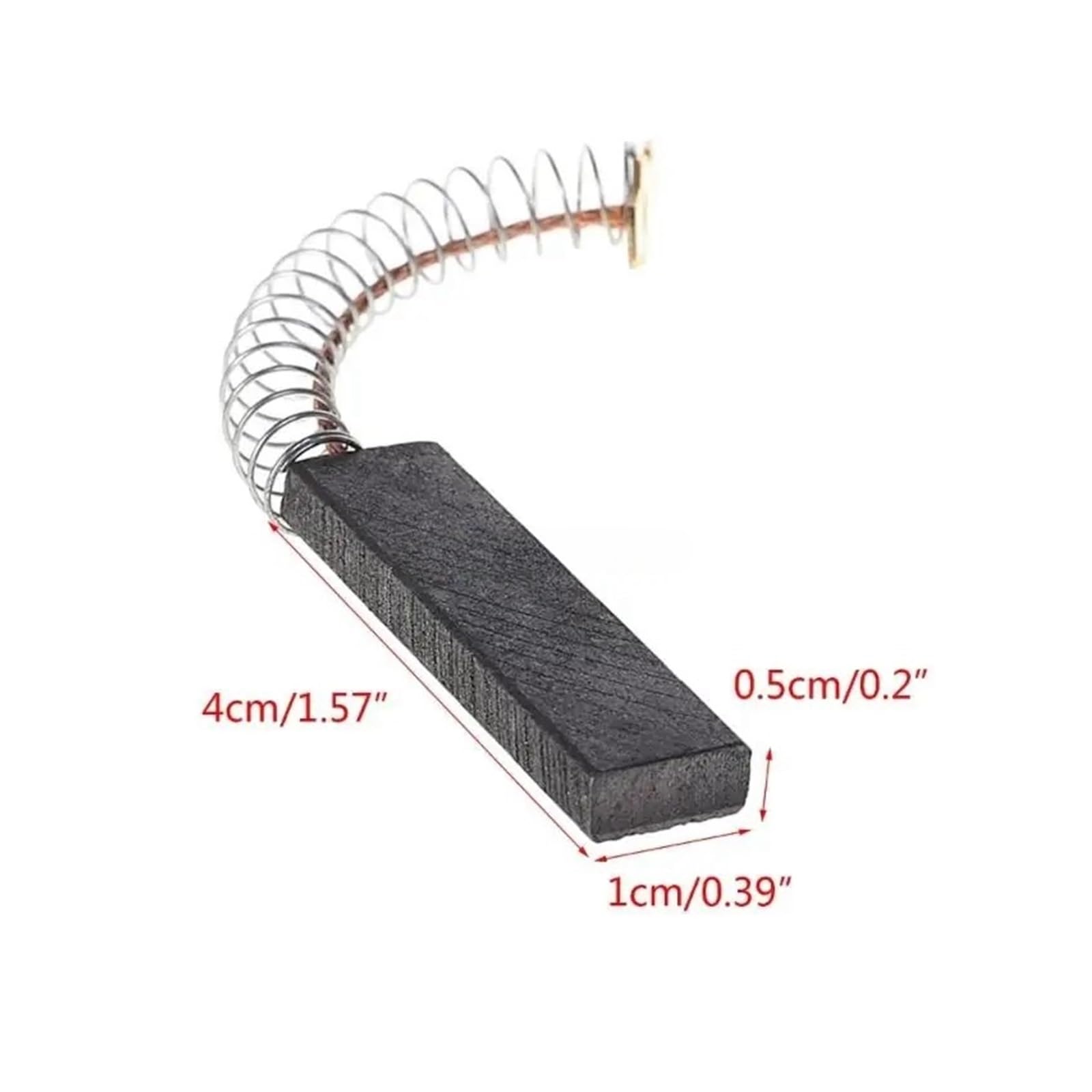 20 Stück langlebige Kohlebürsten, Universal-Kohlebürsten for Elektromotoren, Ersatz for Waschmaschine, Elektromaschine, Elektrowerkzeug