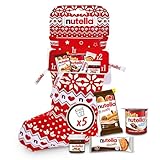 nutella Winterstiefel 2025 - ein festlich dekorierter Stiefel mit beliebten Nutella-Snacks - Geschenk zu Weihnachten, Nikolausgeschenk - Weihnachtsdeko & Adventsgeschenk für Familie & Freunde - 209 g