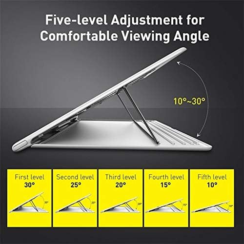 Miniatura 7 de AMAYYAbjbzj Laptop Stand Portable Laptop Stand 16 15 14 13 Inch Adjustable Foldable Laptop Base Stand for Computer PC (Color  Silver)