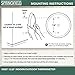 Springfield Indoor Outdoor Big and Bold Thermometer with Mounting Bracket, Easy to Read Numbers for Patio, Pool, and Indoor Areas, 13.25-Inch, White