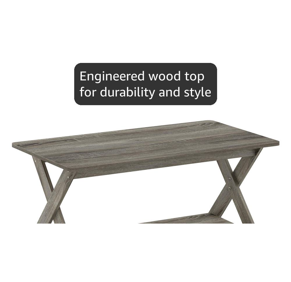 Amazon.com: Furinno Modern Simplistic Criss-Crossed Coffee Table