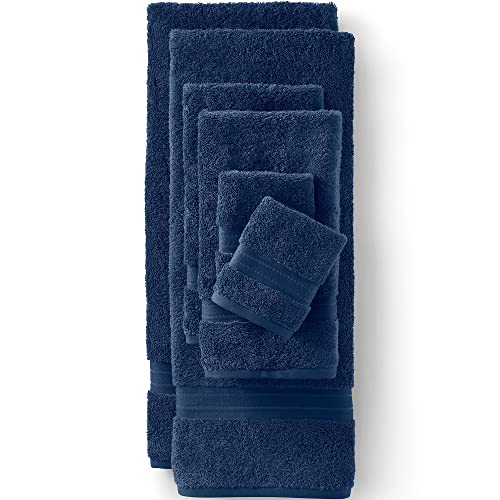 Lands' End Supima Towel Deep Sea Navy 6 Piece Towel