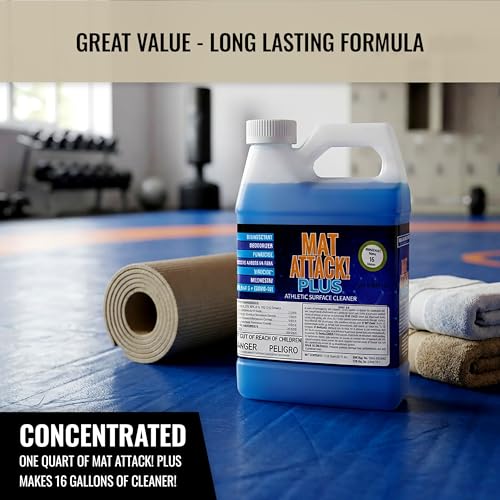 Image of Dollamur Mat Attack! Wrestling Mat Cleaner, Rubber Floor Cleaner-Quart