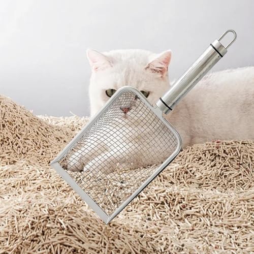 Gralara Pet Cleaning Scoop Pet Litter Sifter Resistente à ferrugem Confortável Pega Produtos para an