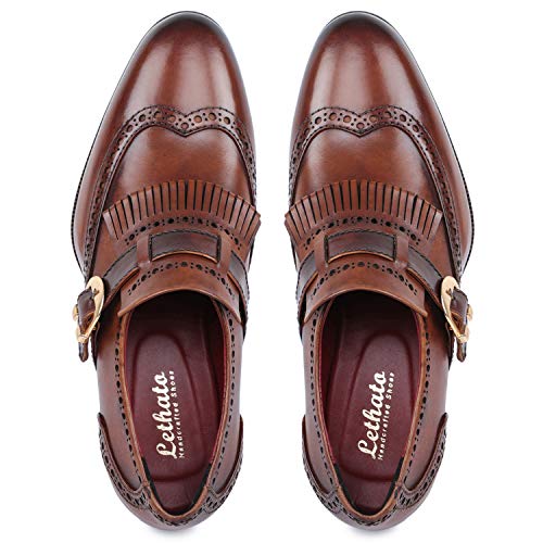 Men's Wingtip Brogue Kiltie Monk Strap Loafer Dress Shoes2