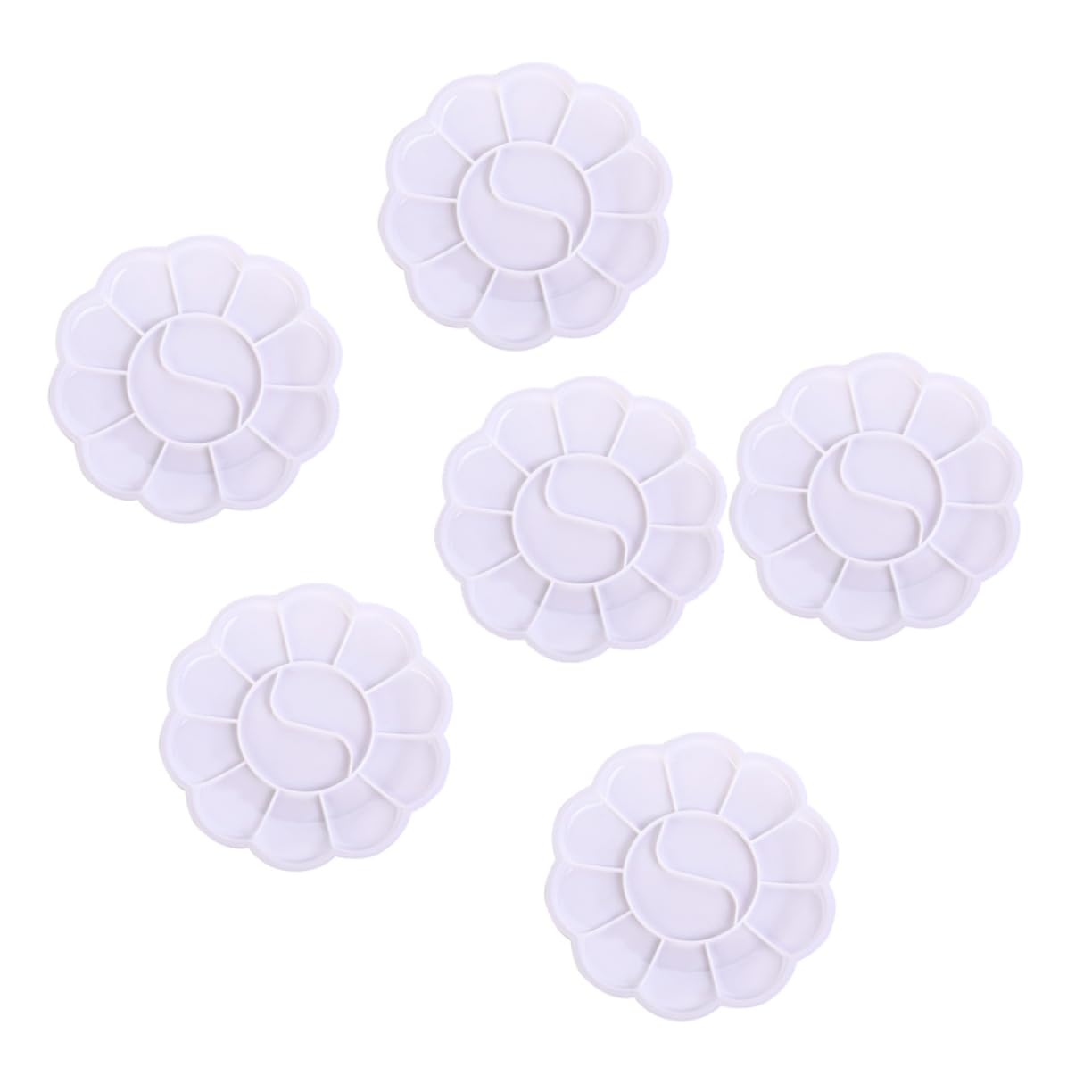 HOMSFOU Oil Painting Palette 12pcs Pigment Mixing Trays Watercolor Pigment Mixing Plates Paint Trays