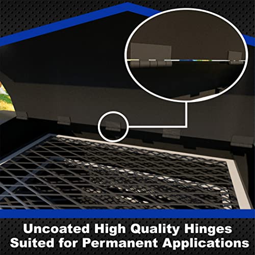 Bobco Metals Heavy Duty Weldable 2 Pairs 4" X 4" Gate Hinges-Steel Butt Hinge /Hvy Gates Doors #TOP4