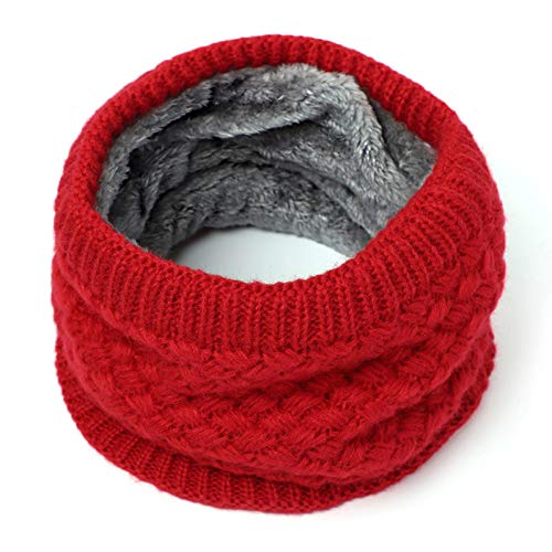 Foulards tricot hiver chaud avec polaire intérieure épaisse - 2
