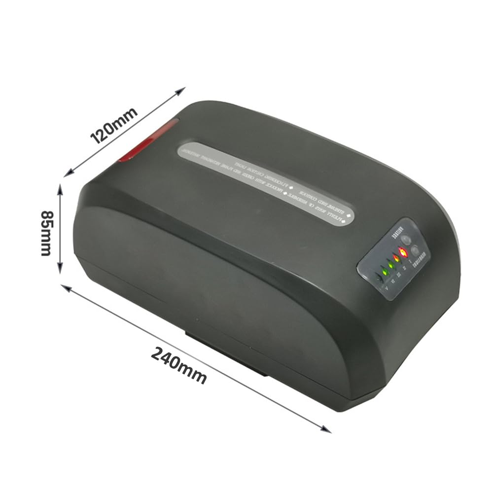 Pacco Batteria agli ioni di Litio Ricaricabile da 24V, 36V, 8Ah, 10Ah, 12Ah, 15Ah per Kit Motore da 200W a 600W con Display di Potenza, Protezione BMS e caricabatteria.,36v10ah