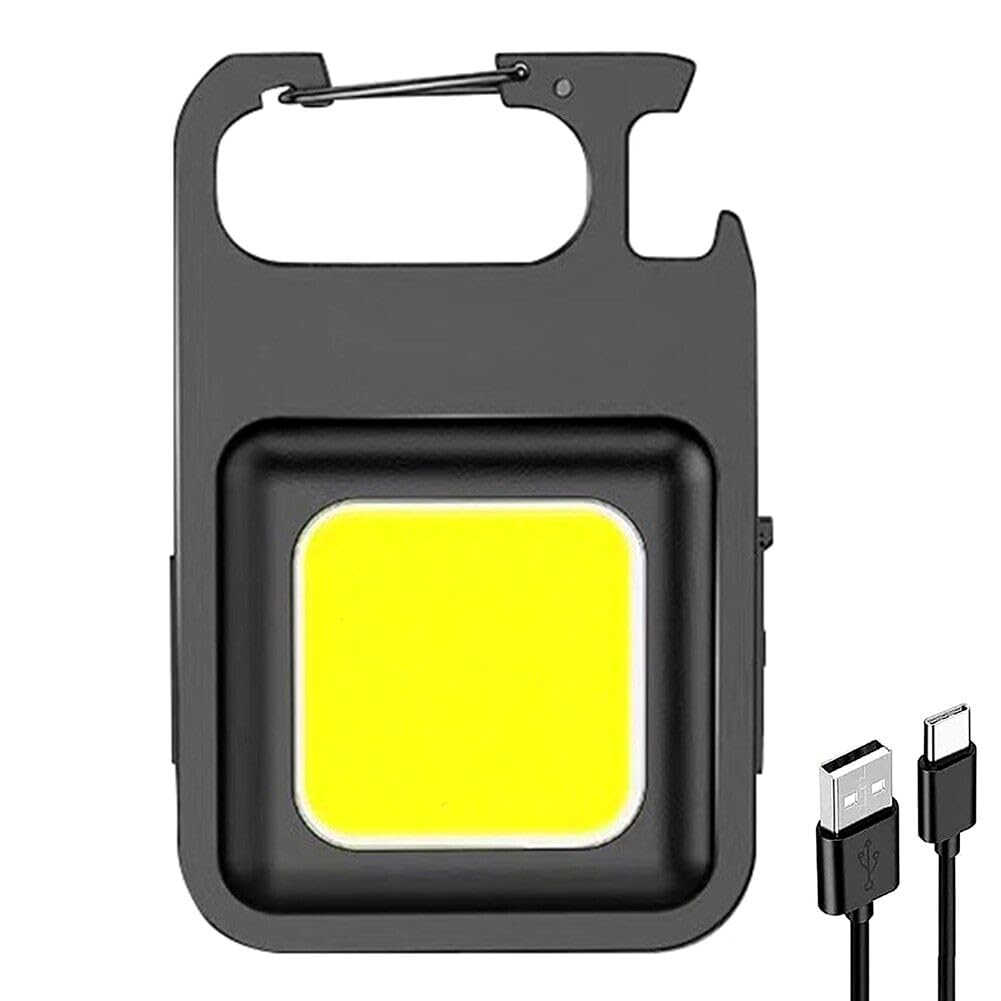 Youlight Men's Light You | Cob Keyring Torch, Rechargeable Keychain Flash Mini And Portable Pocket 1000 Lu, Super Bright Magnetic Torch, Self Defence Keychain