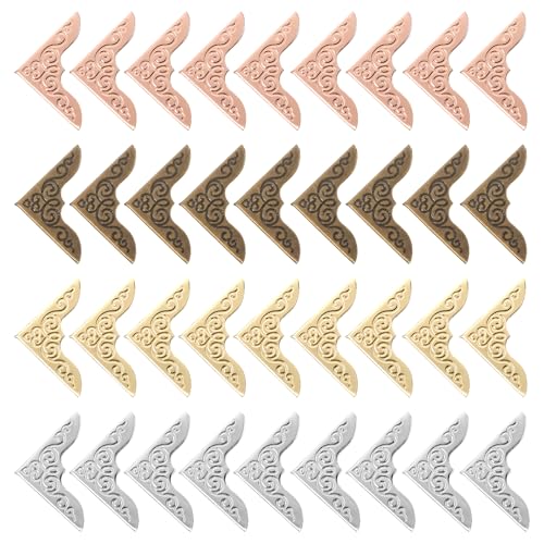 Lusofie 160 Stück Eckenschutz Buch Eckenschützer Metall 23mm Schutzecke Buchecken Dekoration von Sammelalben Fotoalben und Büchern Verwendet Werden Lusofie 160 Stück Eckenschutz Buch Eckenschützer Metall 23mm Schutzecke Buchecken Dekoration von Sammelalben Fotoalben und Büchern Verwendet Werden