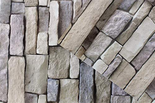 myforHD Carta da Parati Autoadesiva Mattone Vintage Decorativo Sfondo Adesivo Vinile Finta Pietra Carta da Parati Mattoni Pellicola Adesiva Lavabile Paraschizzi Cucina Rimuovibile - 6