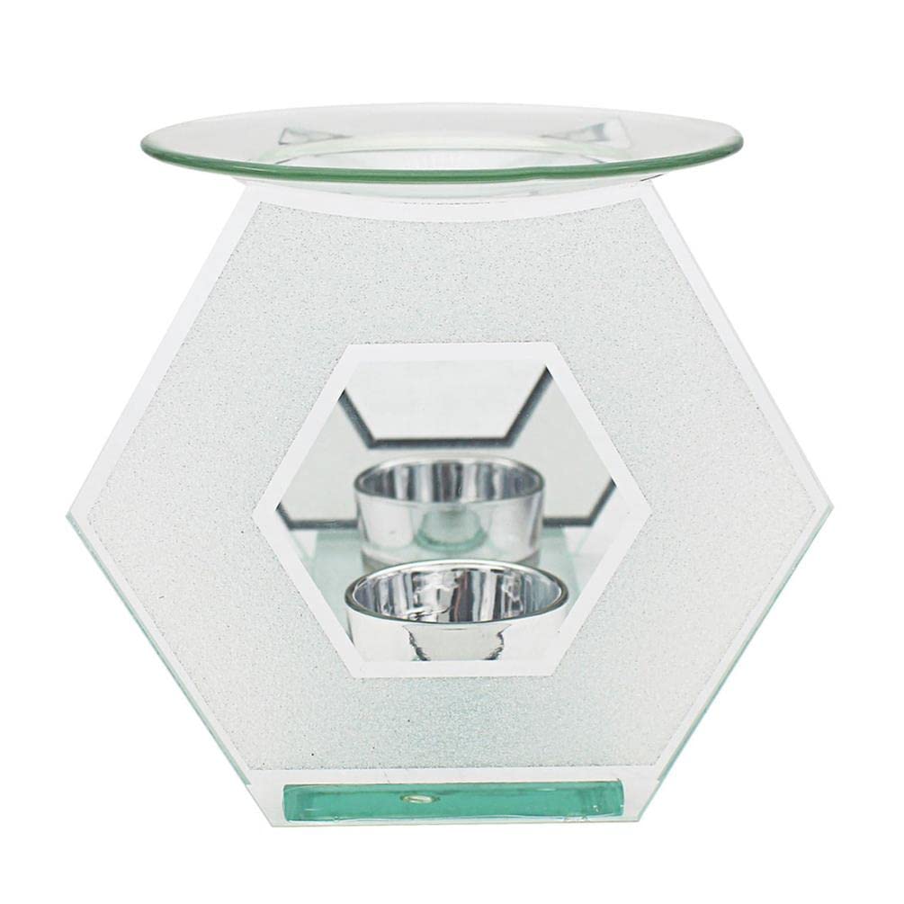 Lesser & Pavey White Desire Aroma Wax Melt & Oil Warmer Glitter Hexagon Shape