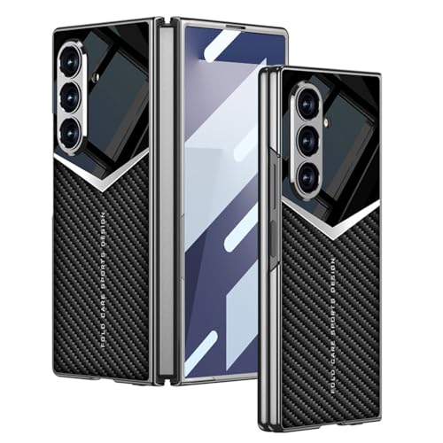 Étui antichoc pour Samsung Z Fold 7 avec protection appareil photo en cuir gris