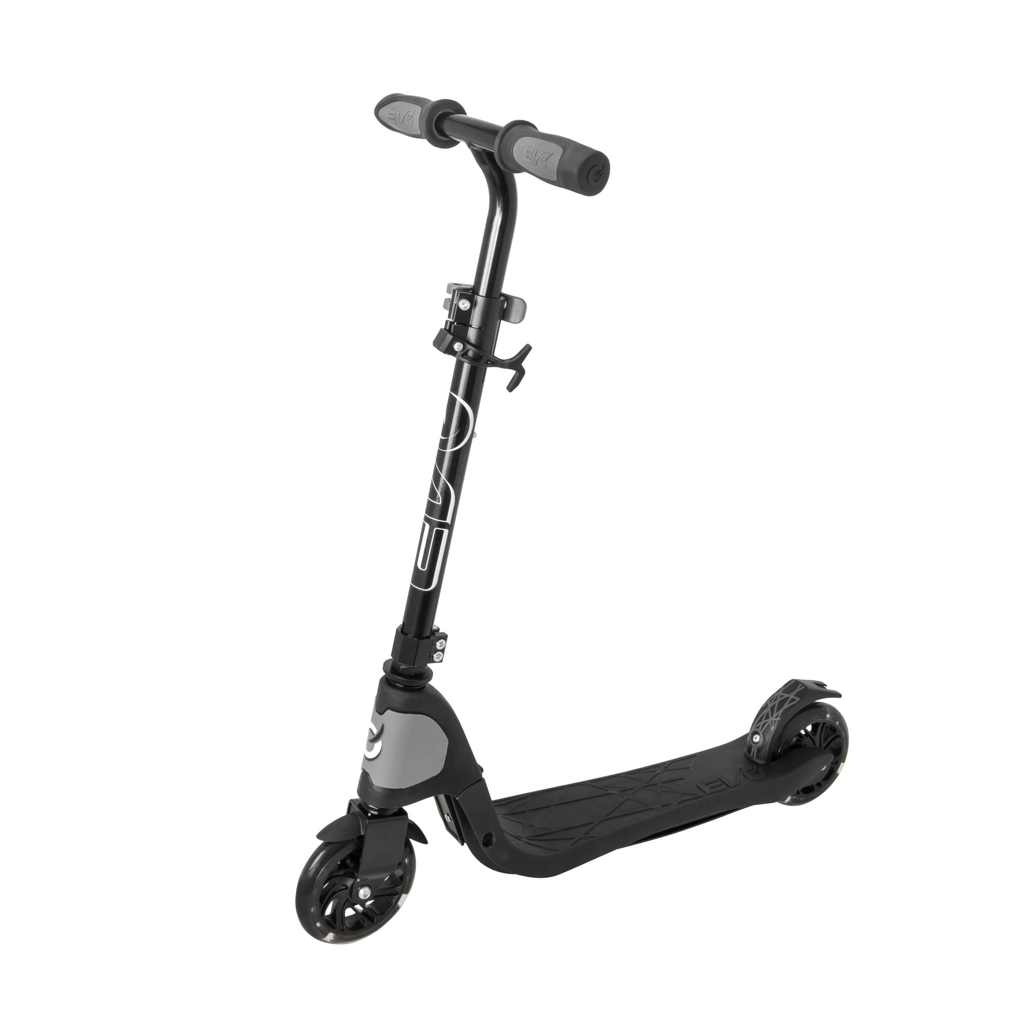 Evo Trottinette Pliable Réglable pour Enfants Light Speed Noir Roues Lumineuses