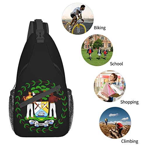 Mochila Bandolera Unisex Compacta Negra miniatura 7