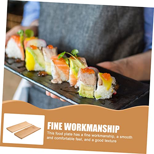 Bandeja rectangular para sushi 6 pcs Luxshiny miniatura 3
