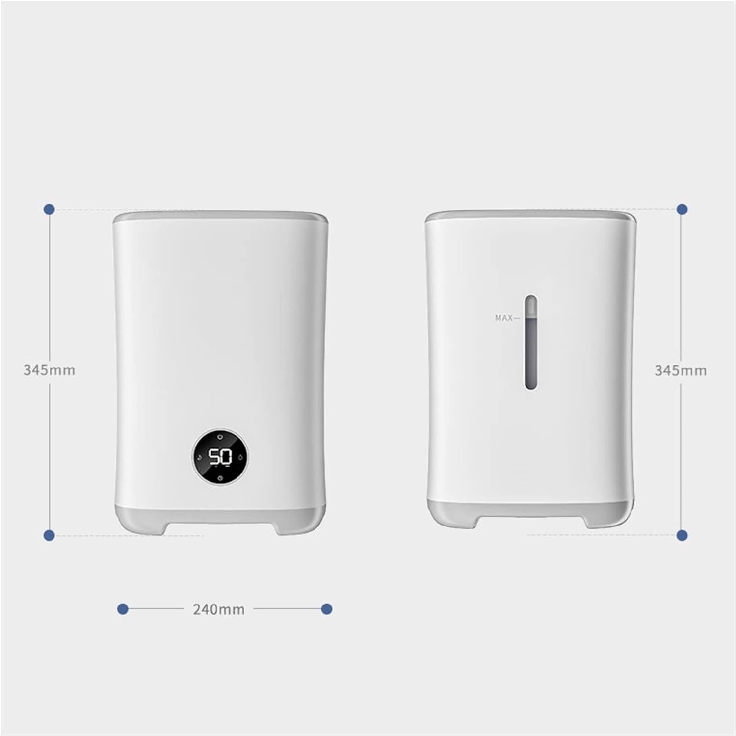 Per uso domestico Umidificatori Umidificatore for Camera da Letto Domestico Umidificatore Muto Antiappannamento Umidificatore Temporizzato con Serbatoio Acqua da 3 Litri, Umidità Costante Intelligente