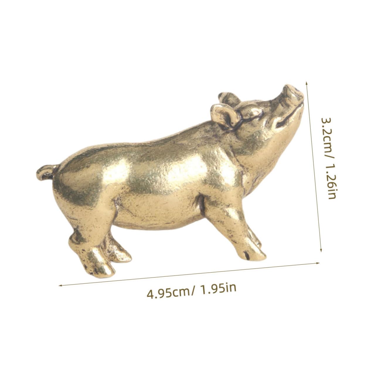 真鍮製 豚の置物 小型 Amazon.co.jp: 幸運真鍮 幸せの福豚ブタ ぶた インテリア 置物