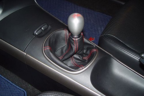 Redlinegoods Shift Boot Compatible With Acura Rsx 2002-04. Black Perforated/Red #TOP2