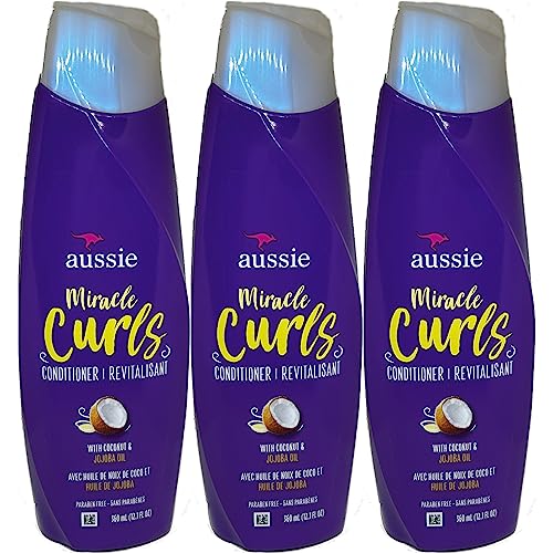 Aussie Conditioner Miracle Curls 12.1 Ounce (360ml) (3 Pack)