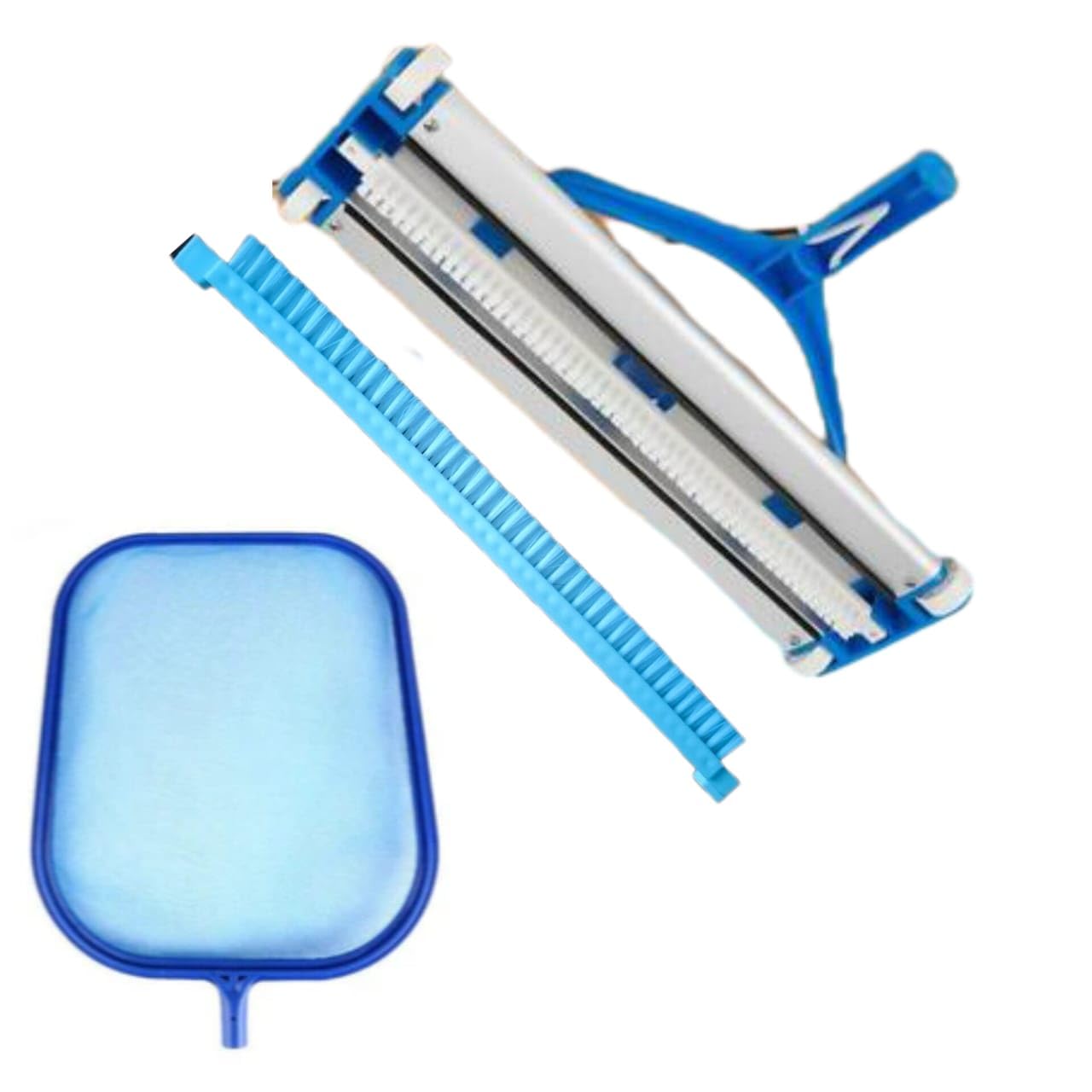 WATERTECH SYSTEMS Combo of Swimming Pool Vacuum Head 17.5 inches with Vaccume Brush Maintenance Cleaning kit Tool Item Suction Sweeper-image-43