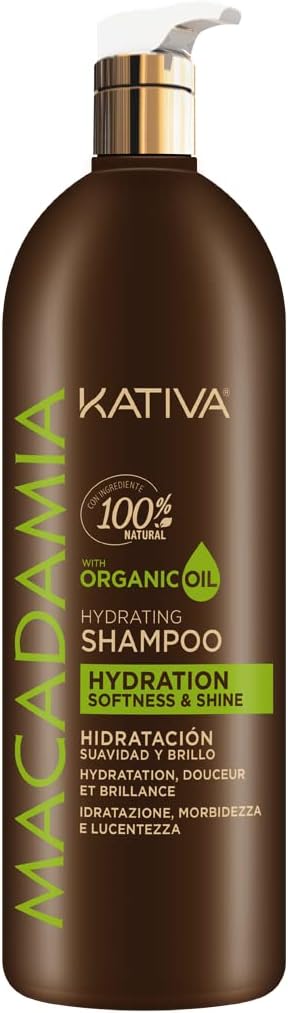 Kativa Macadamia Hydrating Shampoo, Single, 1000 Mil