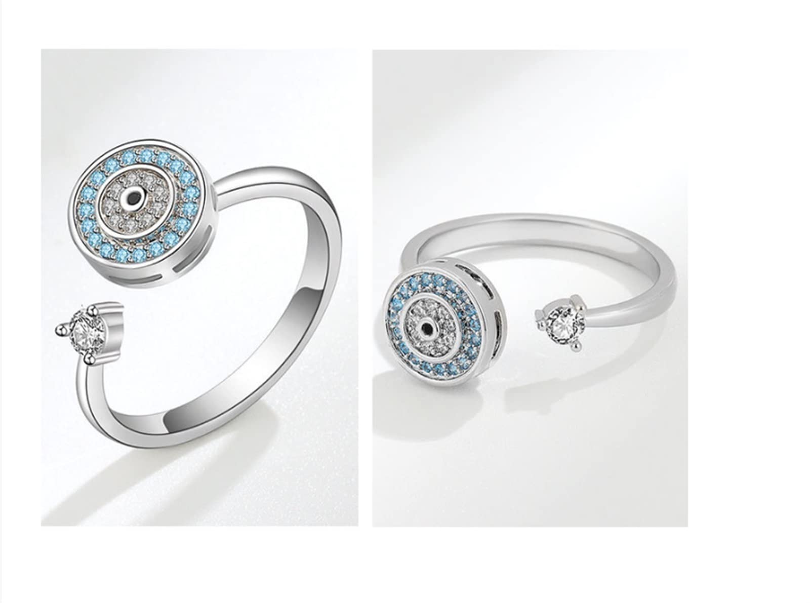 To My Daughter - Evil Eye Fidget Ring | Anxiety Jewelry