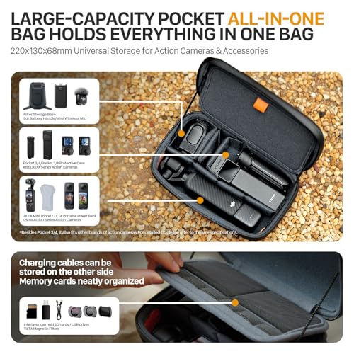 Estuche para DJI Osmo Pocket 4 Tilta funda rígida impermeable con separadores 4