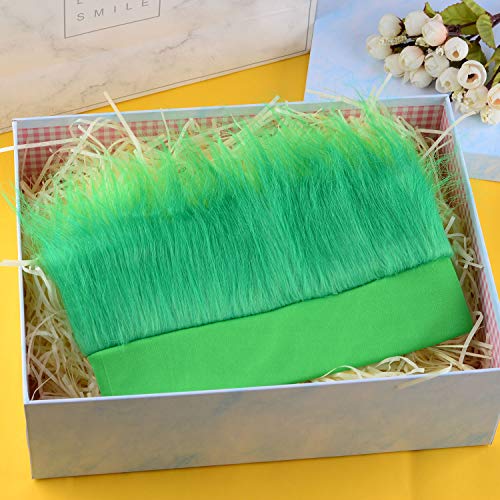 Sunshane 2 Pack Hairy Headband Crazy Hair Wigs For Mardi Gras Cosplay Sports Party And Spirit Day Accessory (Green) #TOP6