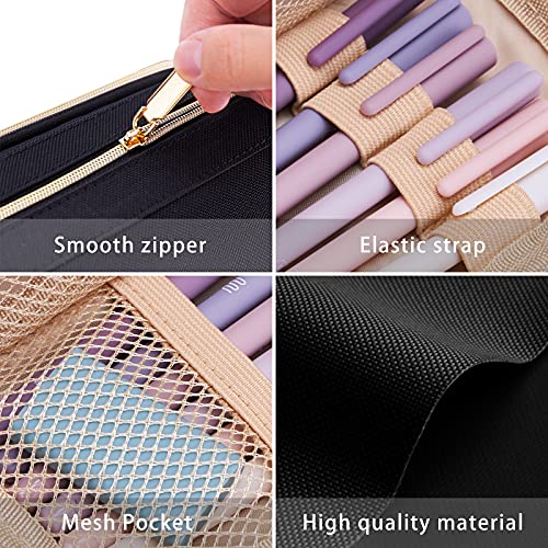 KALIDI Federmäppchen, Etui Große Kapazität 2 Fach Federtaschen Unisex Mäppchen Stiftetasche Bleistift Beutel Federmappe Schulsachen Pencil Case mit Tragegriff für Schule Büro Mädchen Damen Student