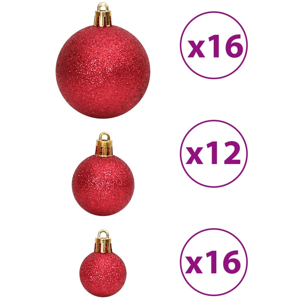 Home Outdoor OthersChristmas - Bolas de Navidad (100 unidades, 3/4/6 cm), color rojo vino